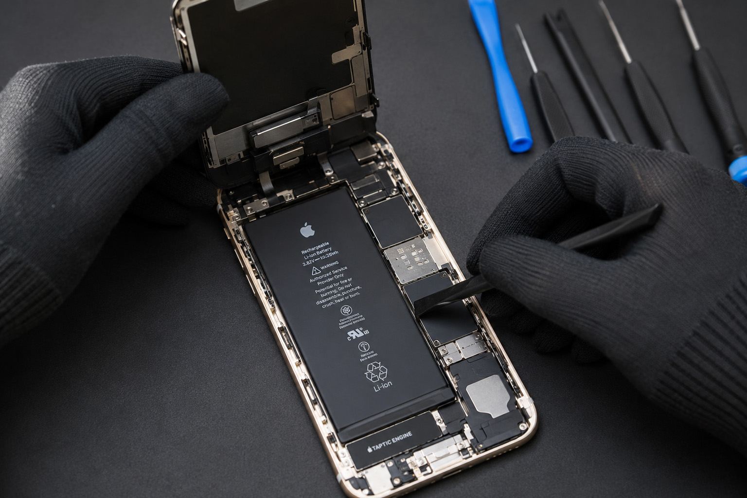 Remplacement batterie smartphone